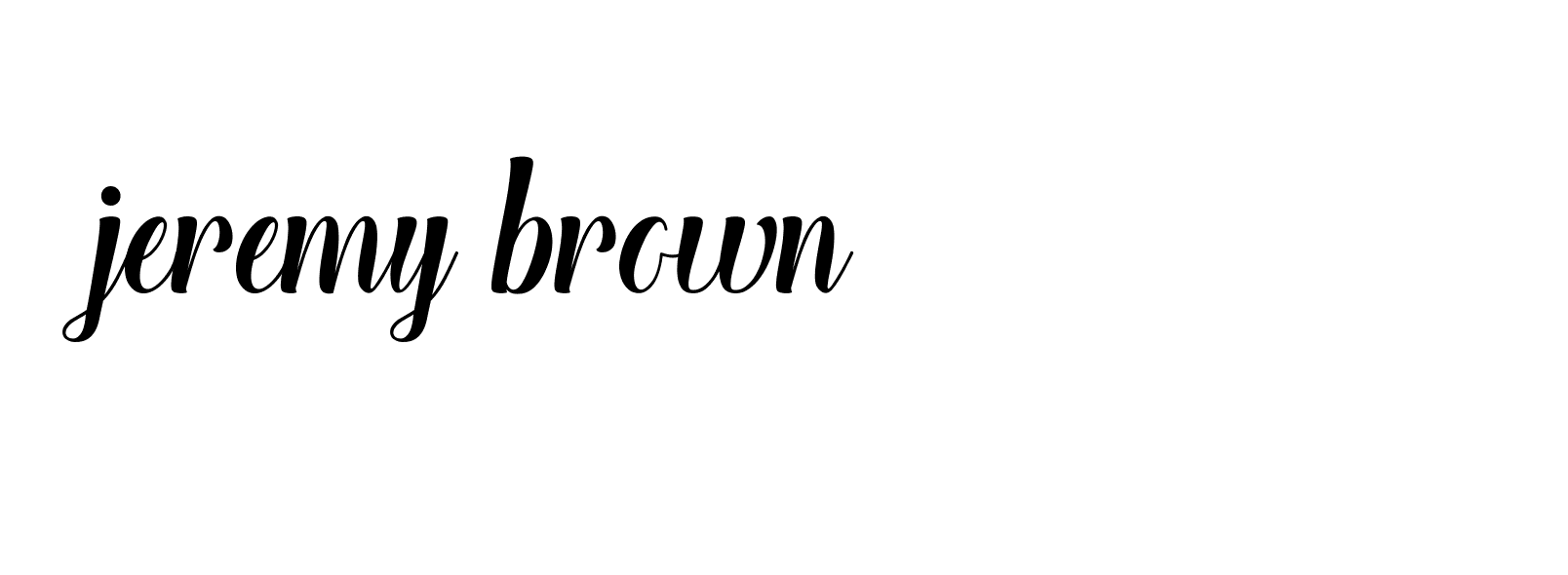 Signature of jeremy-brown