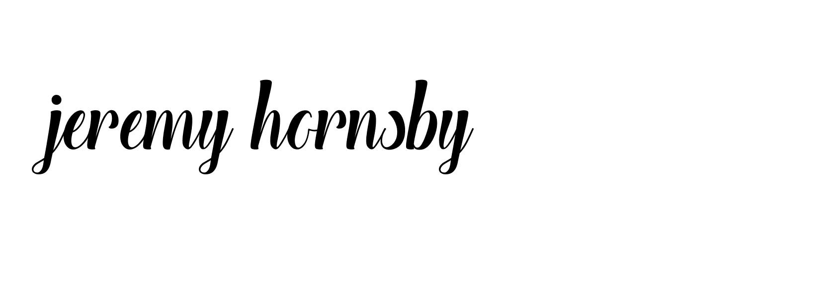 Signature of jeremy-hornsby