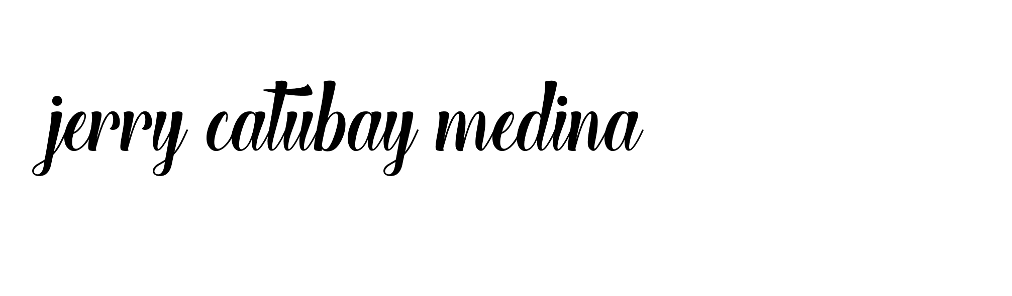 Signature of jerry-catubay-medina