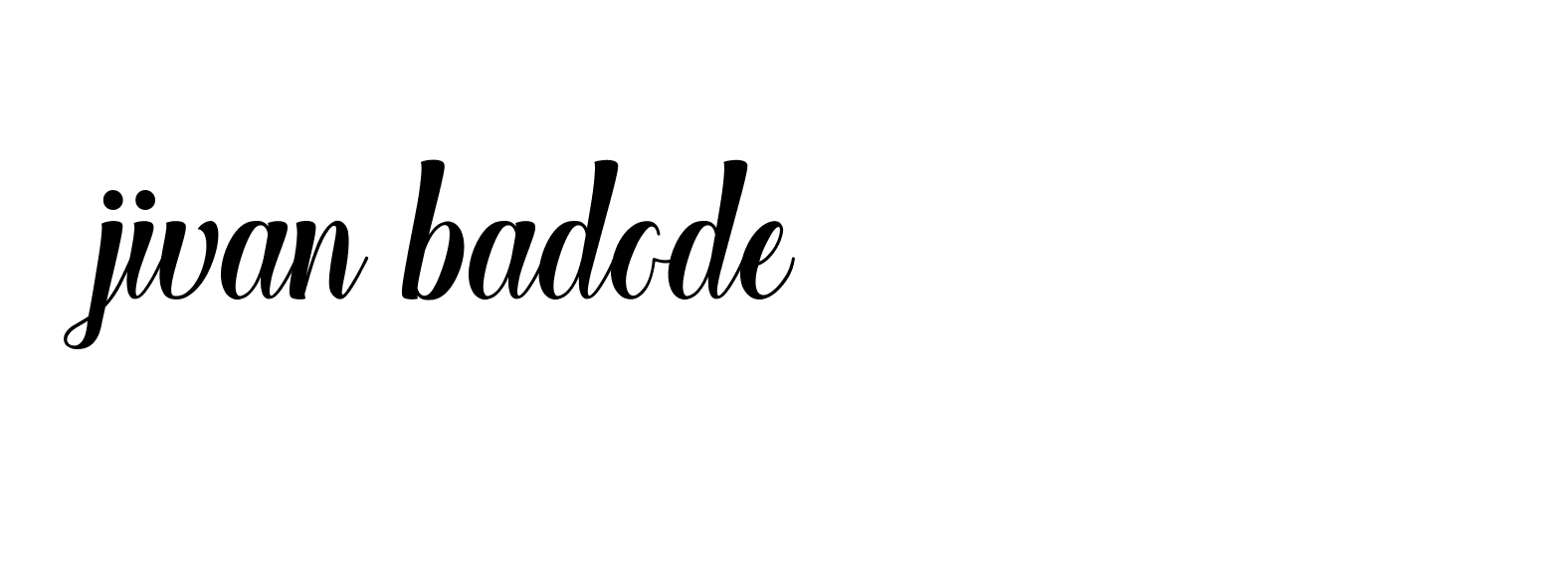 Signature of jivan-badode-