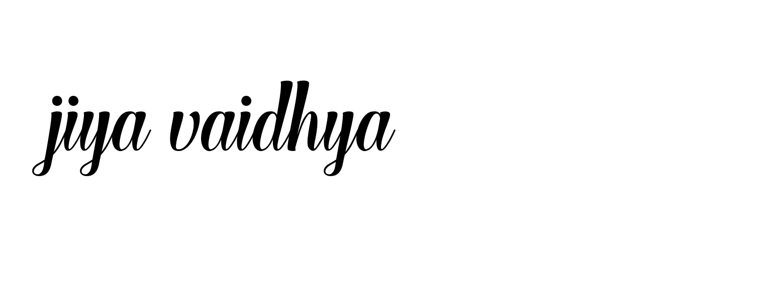 Signature of jiya-vaidhya