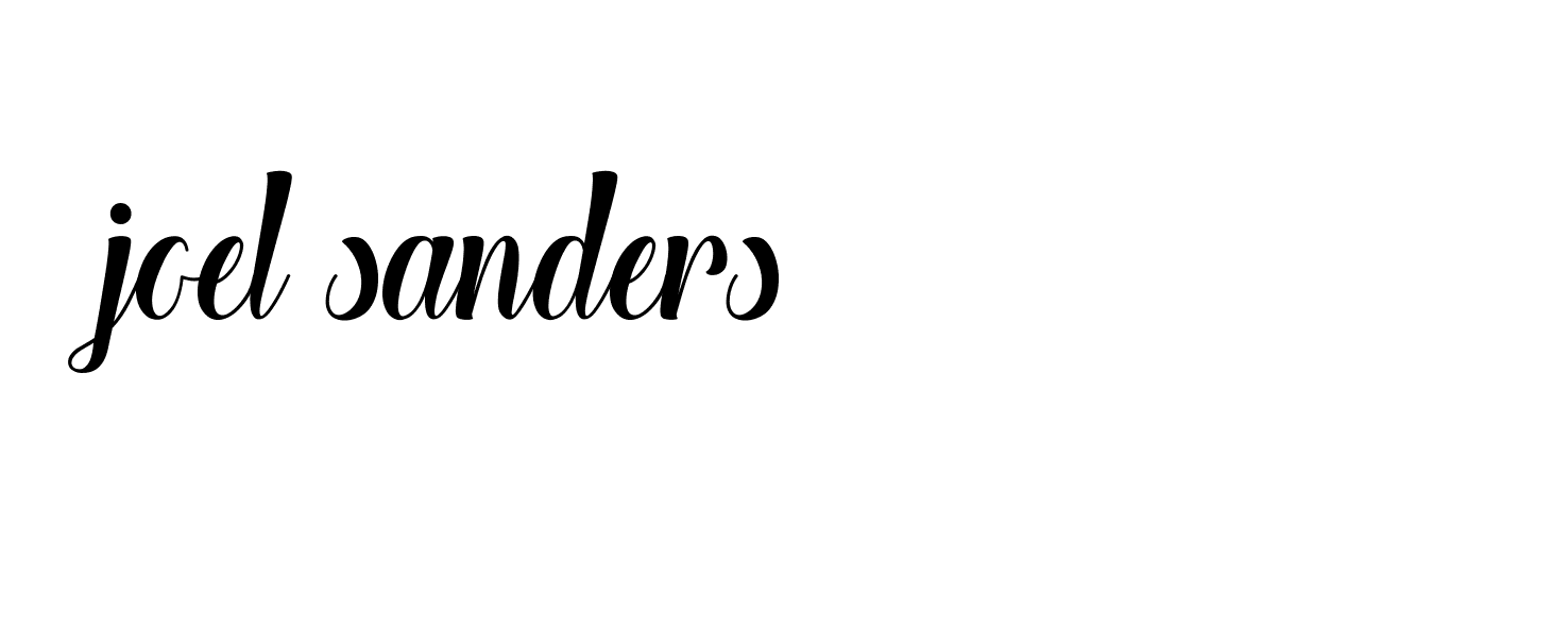 Signature of joel-sanders