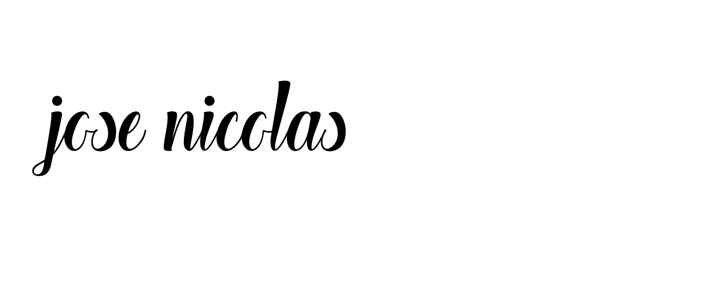 Signature of jose-nicolas