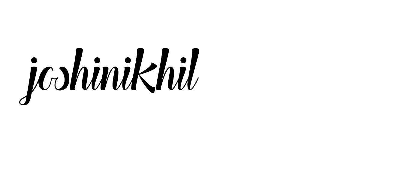 Signature of joshinikhil