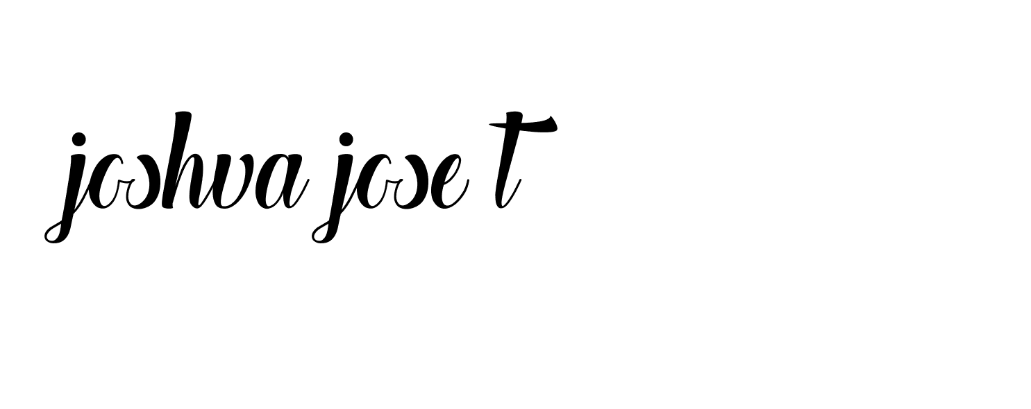 Signature of joshva-jose-t