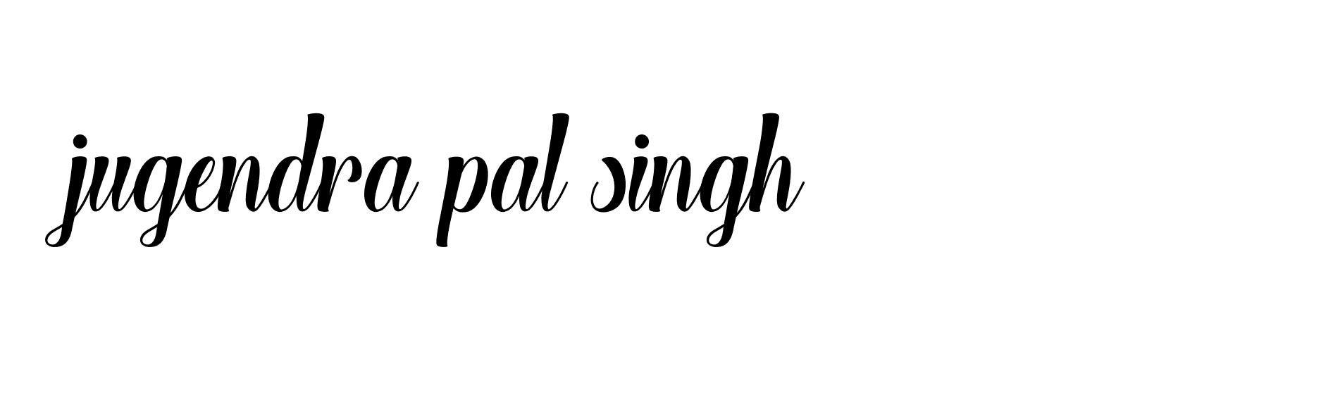 Signature of jugendra-pal-singh