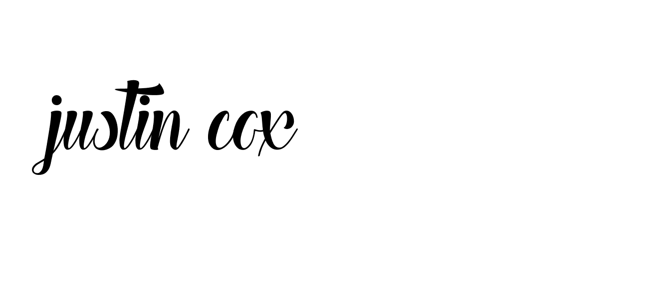 Signature of justin-cox