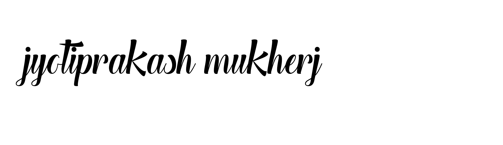 Signature of jyotiprakash-mukherj