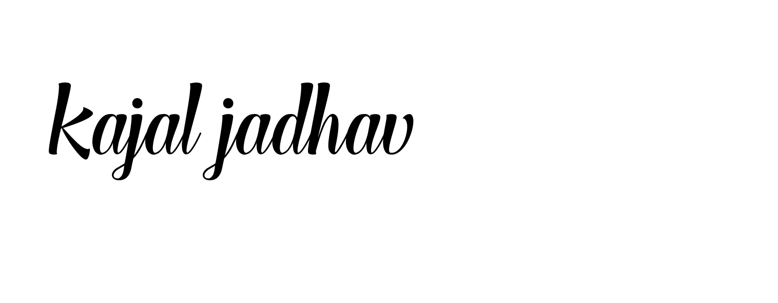 Signature of kajal-jadhav