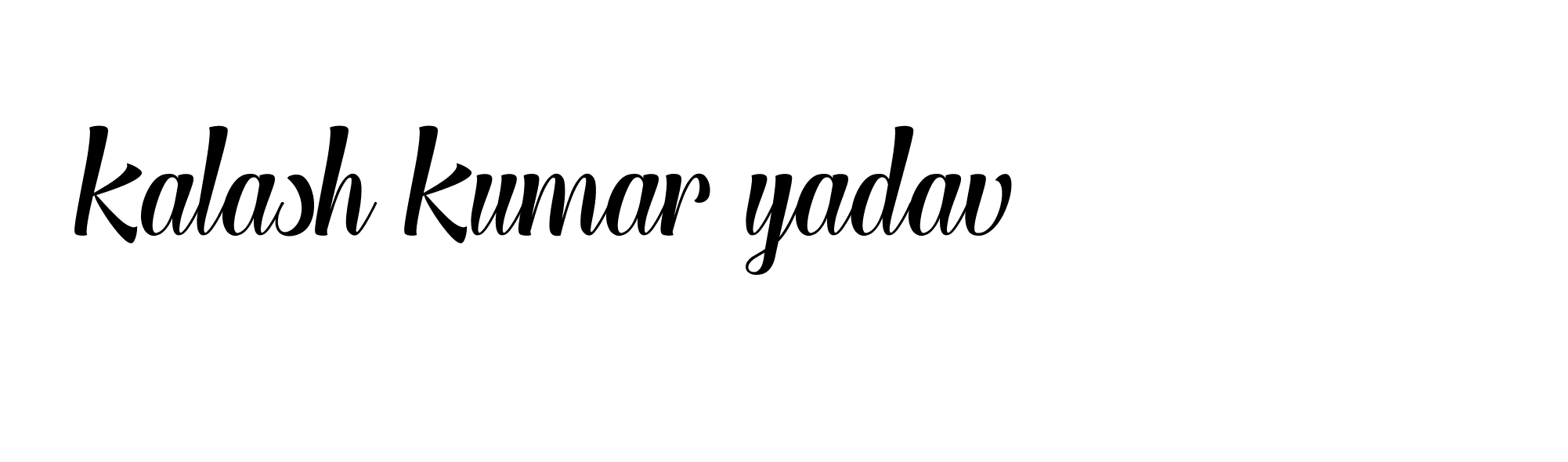 Signature of kalash-kumar-yadav