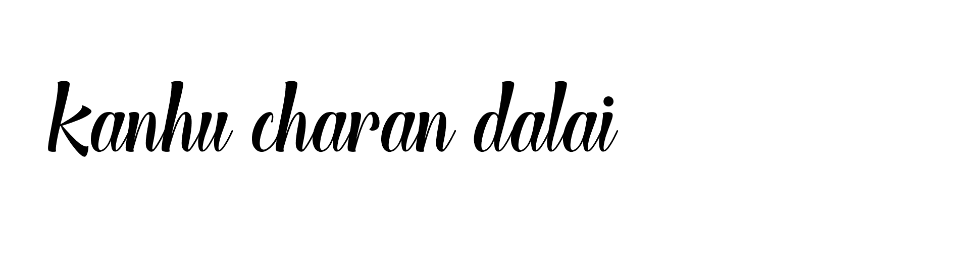 Signature of kanhu-charan-dalai