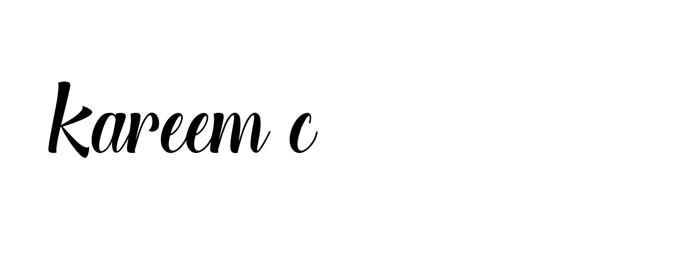 Signature of kareem-c