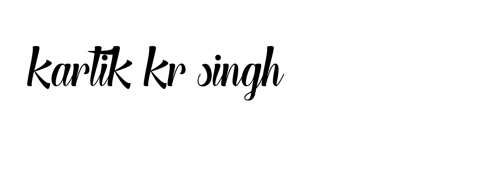 Signature of kartik-kr-singh