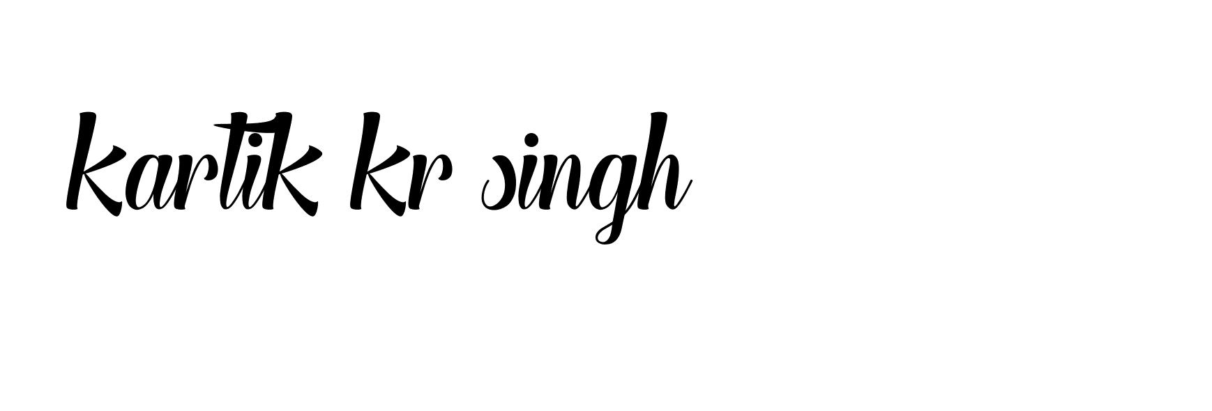 Signature of kartik-kr-singh-