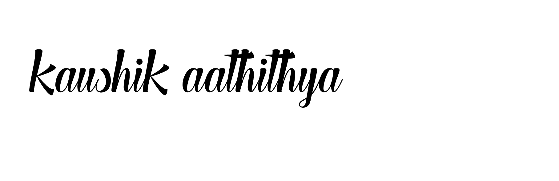 Signature of kaushik-aathithya