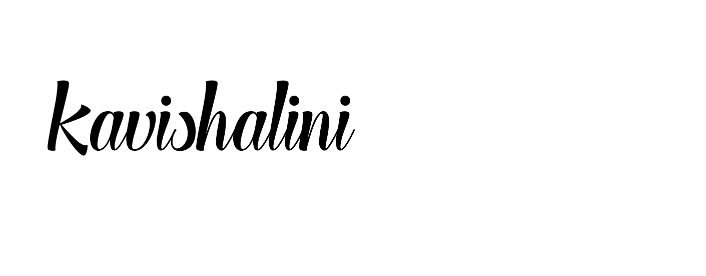 Signature of kavishalini