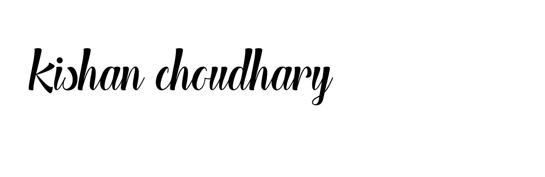 Signature of kishan-choudhary