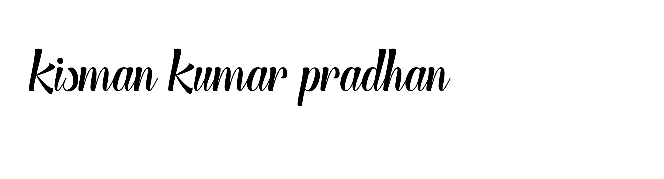 Signature of kisman-kumar-pradhan