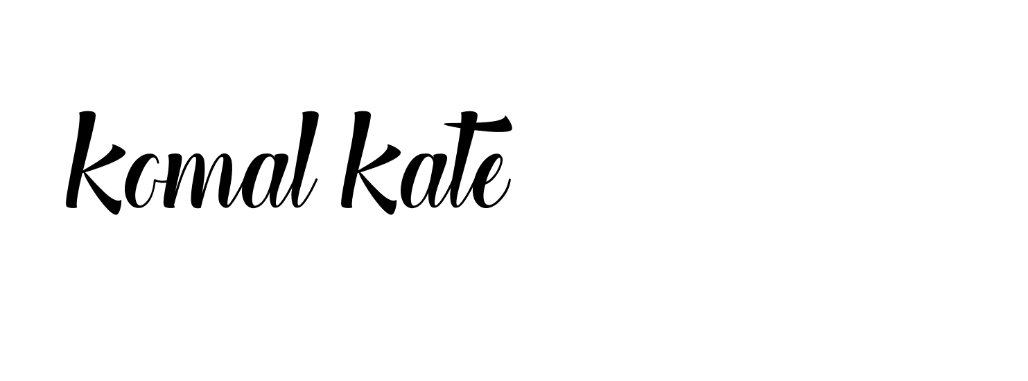 Signature of komal-kate-