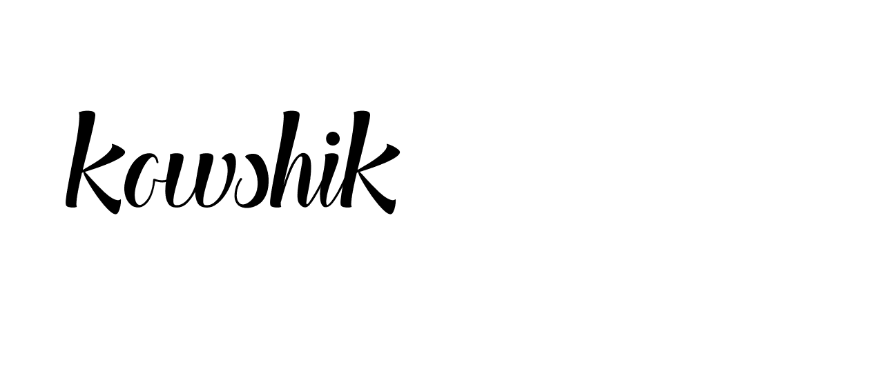 Signature of kowshik