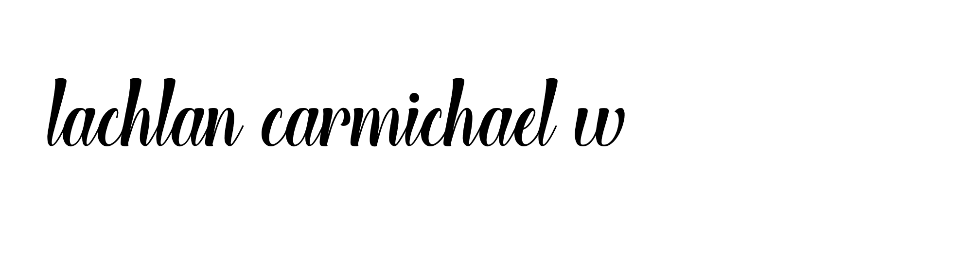 Signature of lachlan-carmichael-w