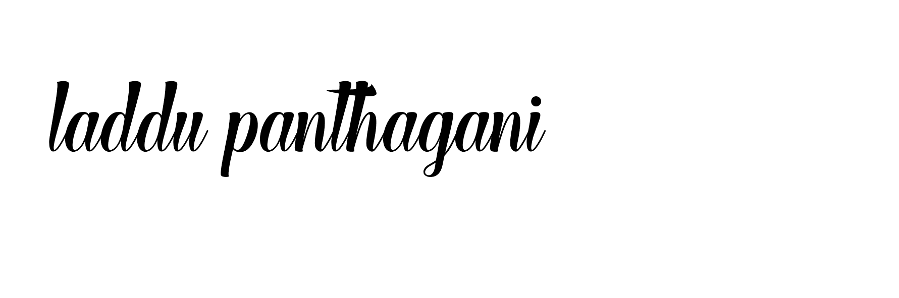 Signature of laddu-panthagani