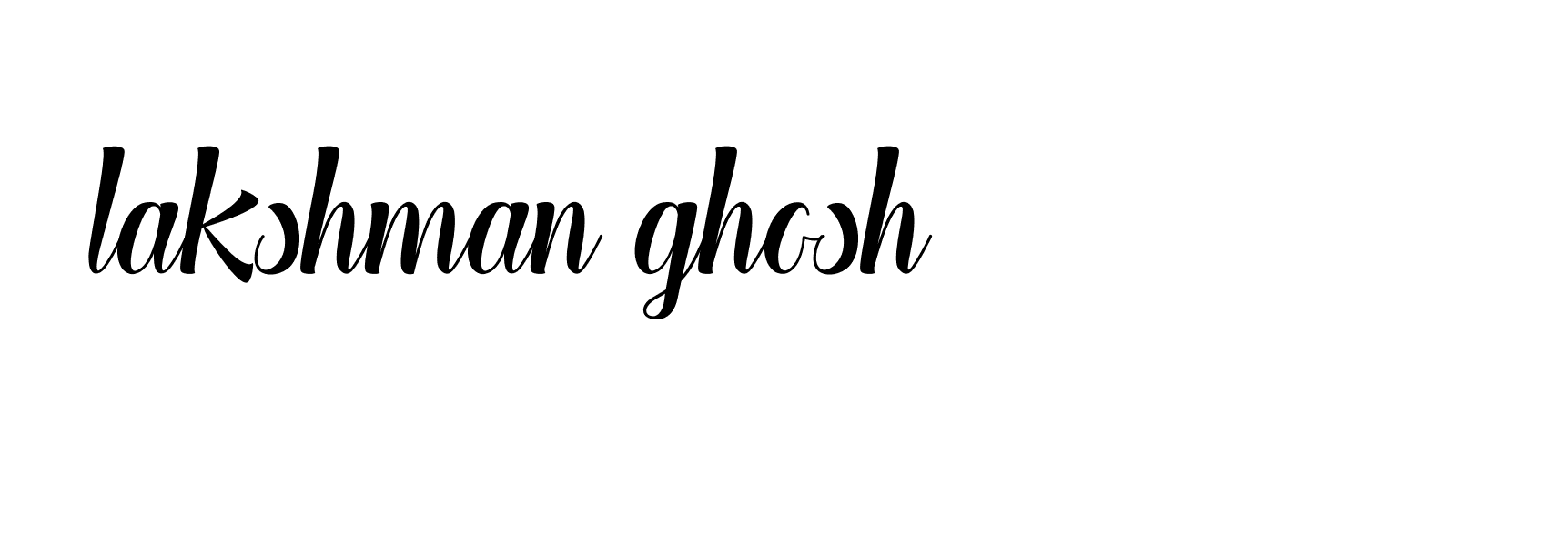 Signature of lakshman-ghosh