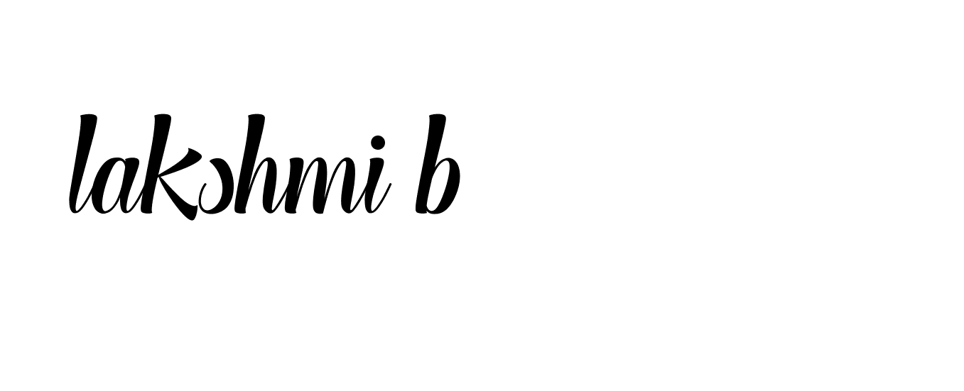 Signature of lakshmi-b