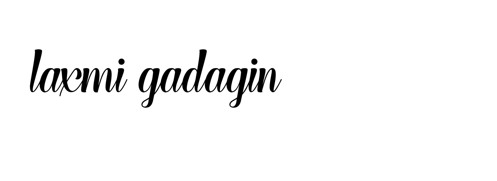 Signature of laxmi-gadagin