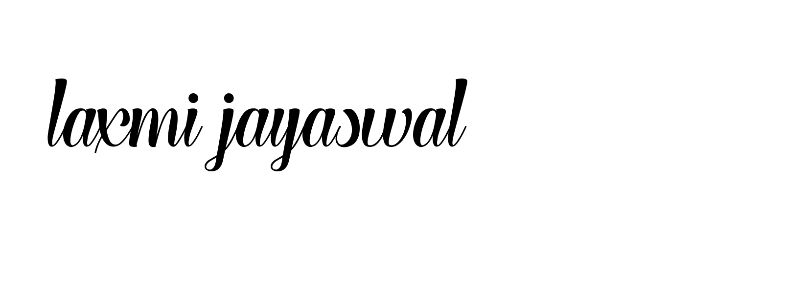 Signature of laxmi-jayaswal