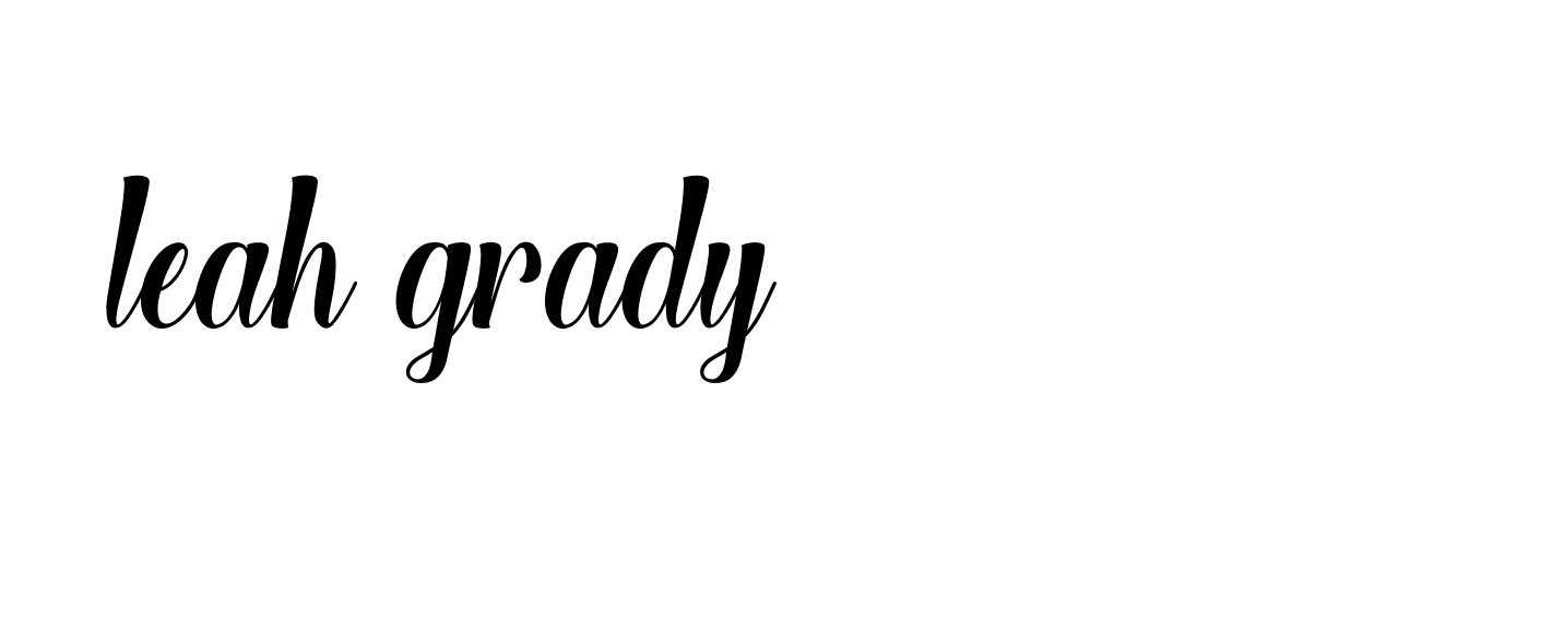 Signature of leah-grady