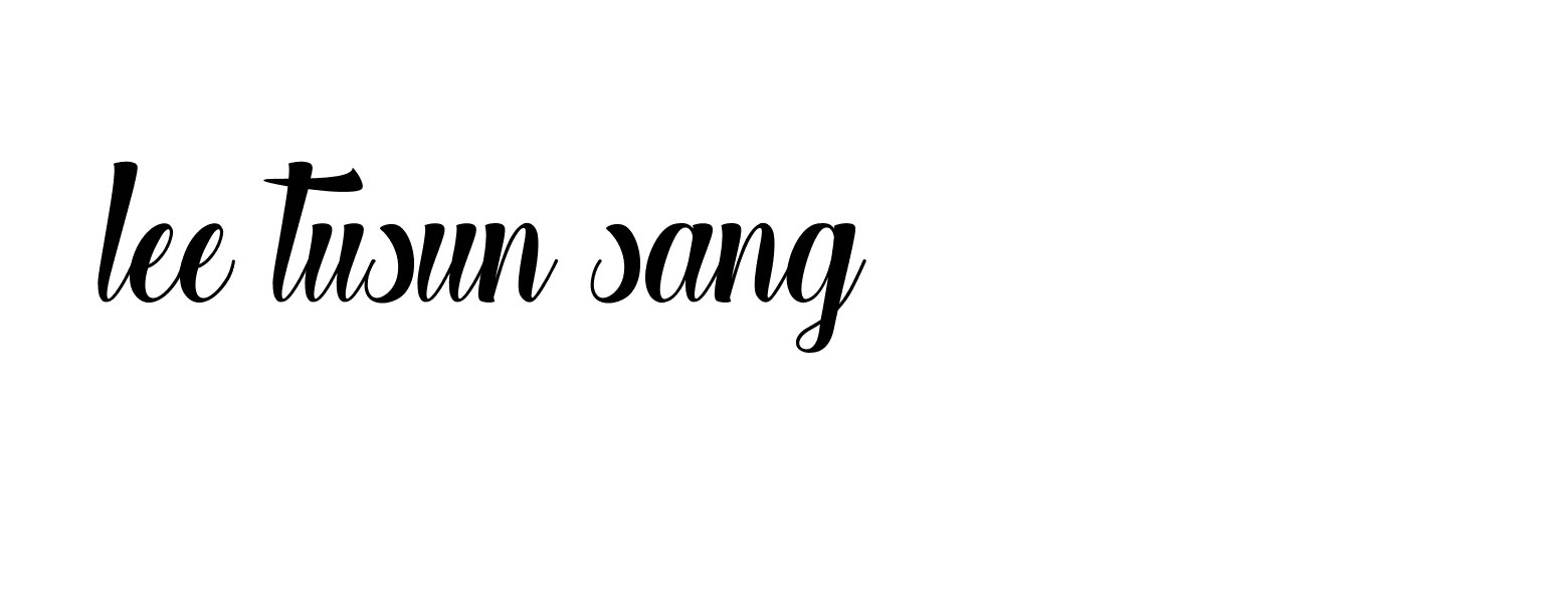 Signature of lee-tusun-sang