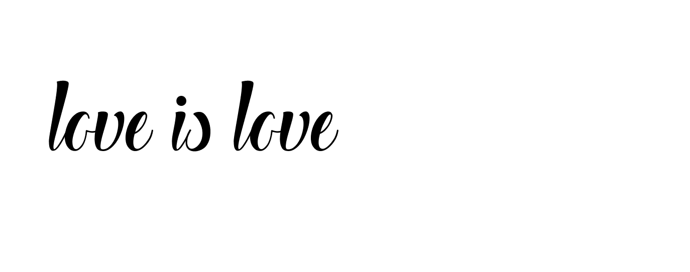 Signature of love-is-love