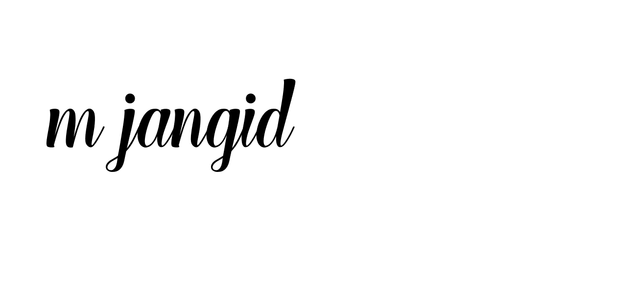 Signature of m-jangid