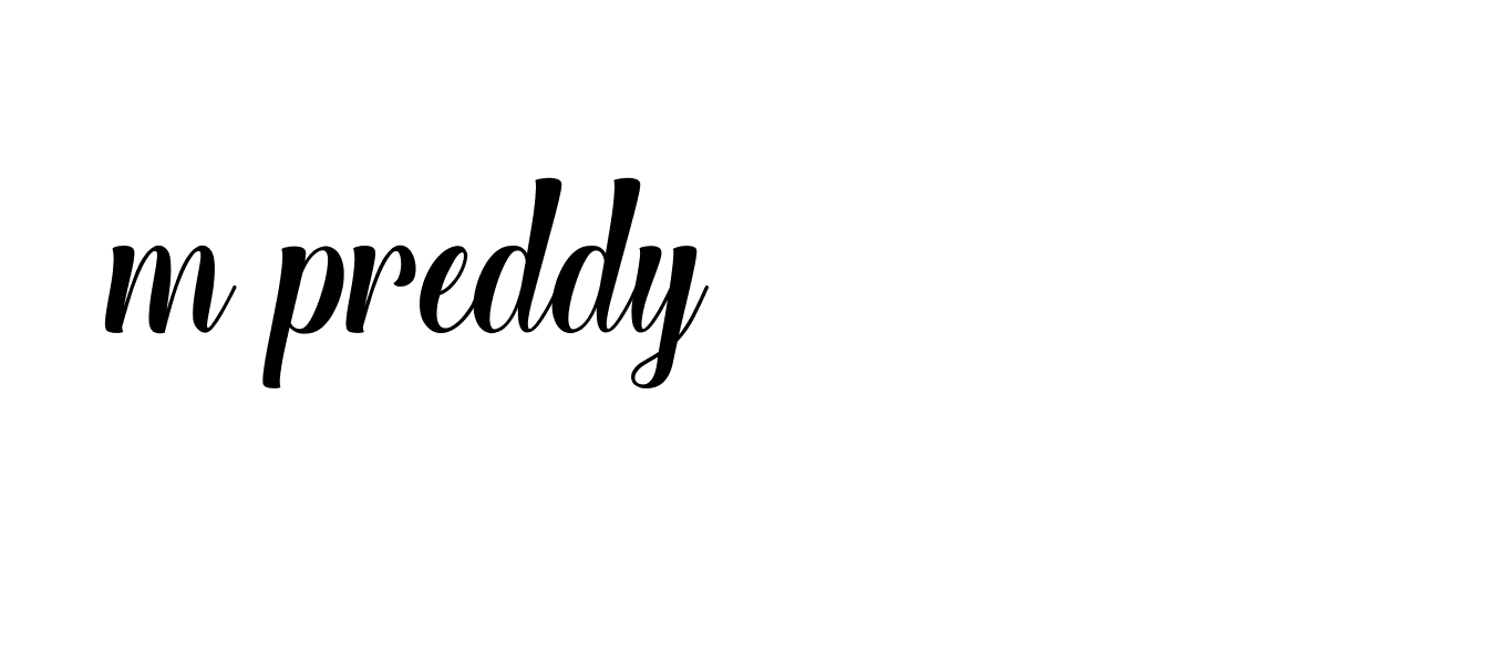 Signature of m-preddy