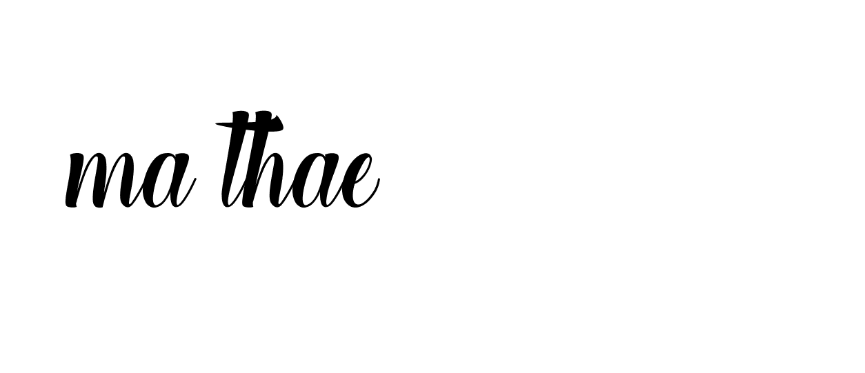 Signature of ma-thae