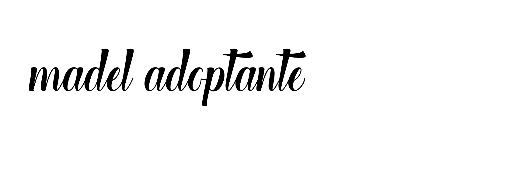 Signature of madel-adoptante