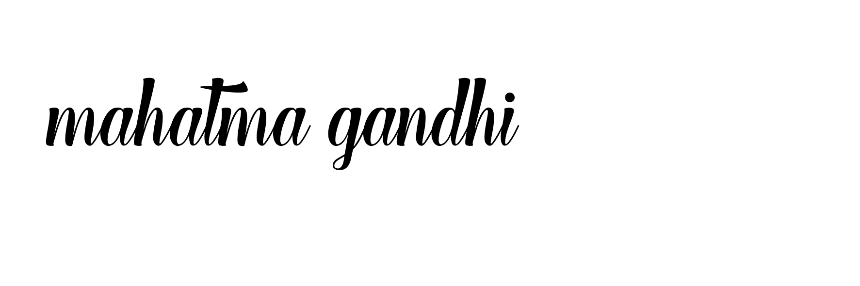 Signature of mahatma-gandhi