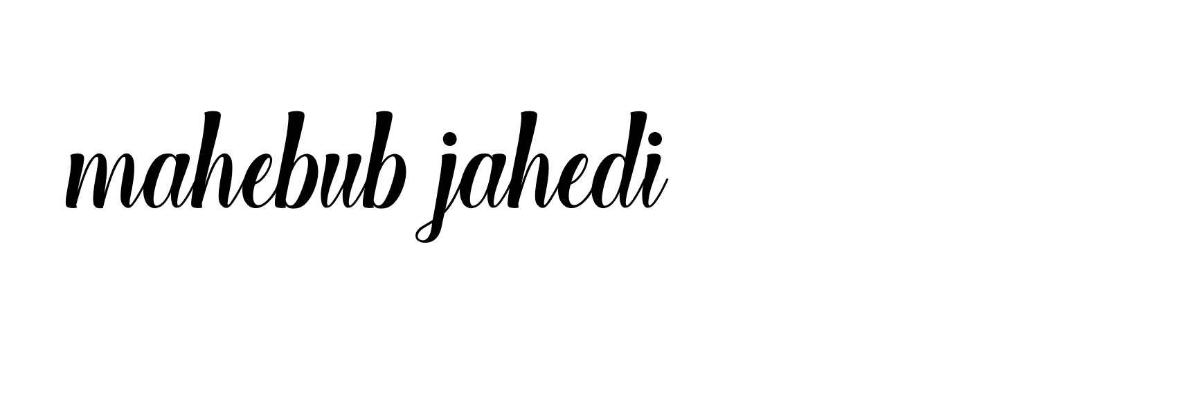 Signature of mahebub-jahedi-