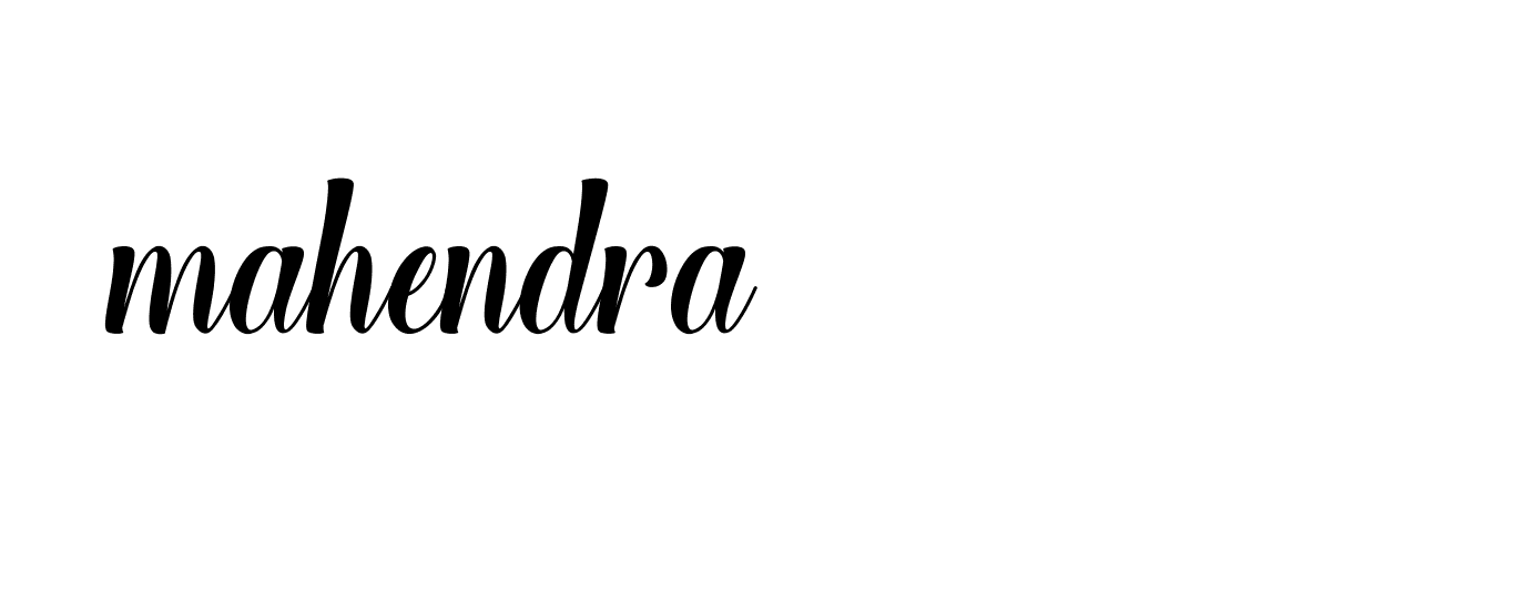 Signature of mahendra