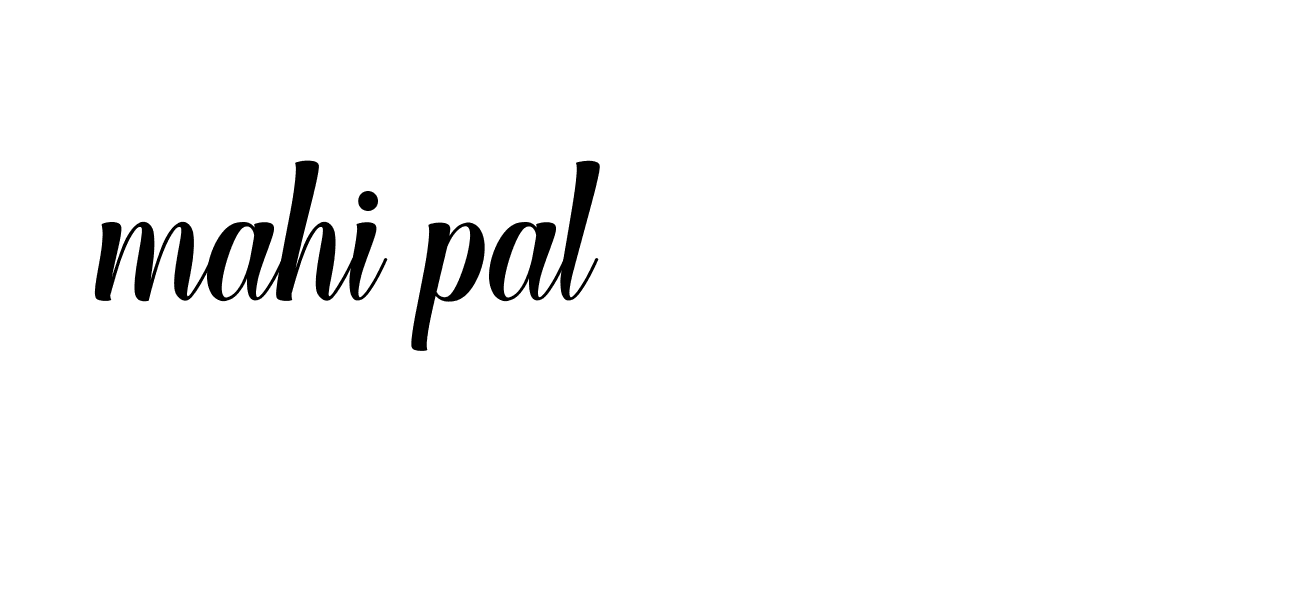 Signature of mahi-pal