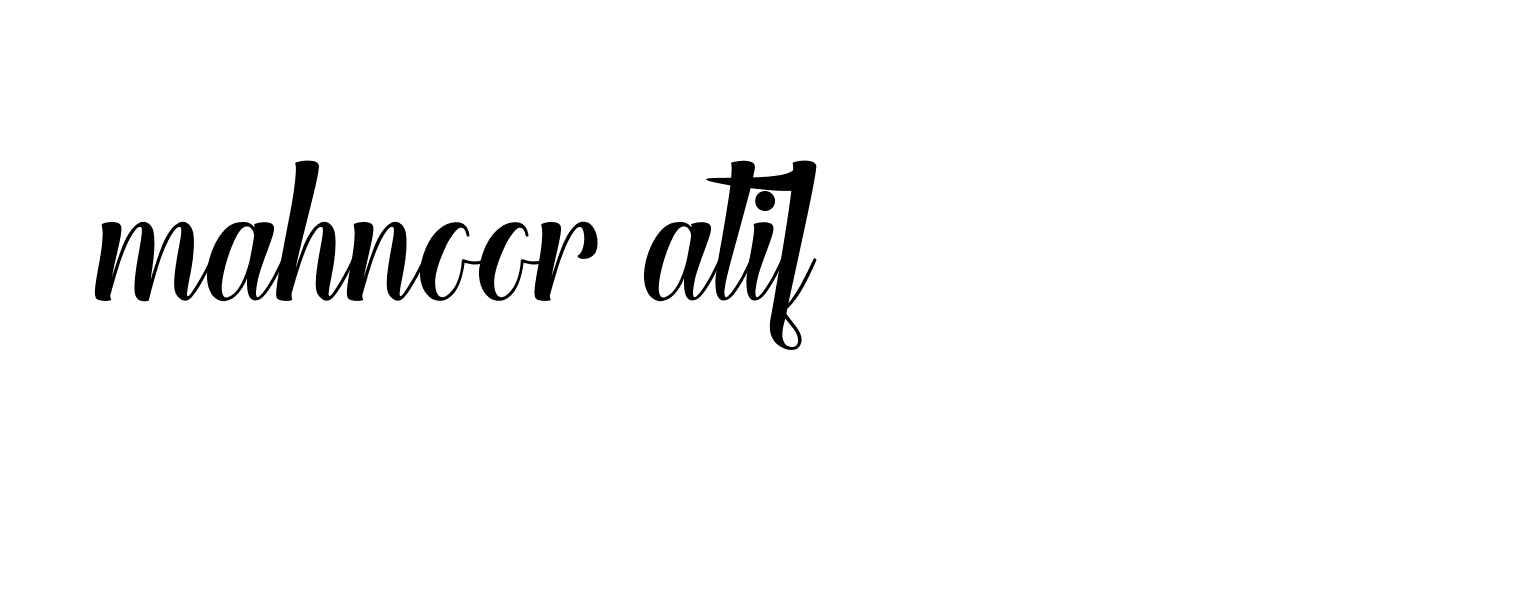 Signature of mahnoor-atif