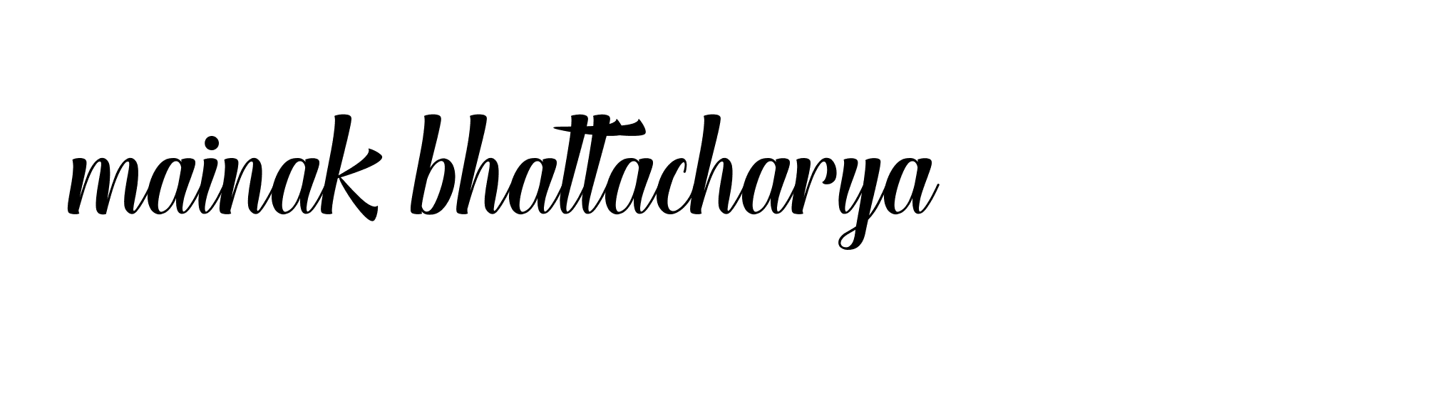 Signature of mainak-bhattacharya