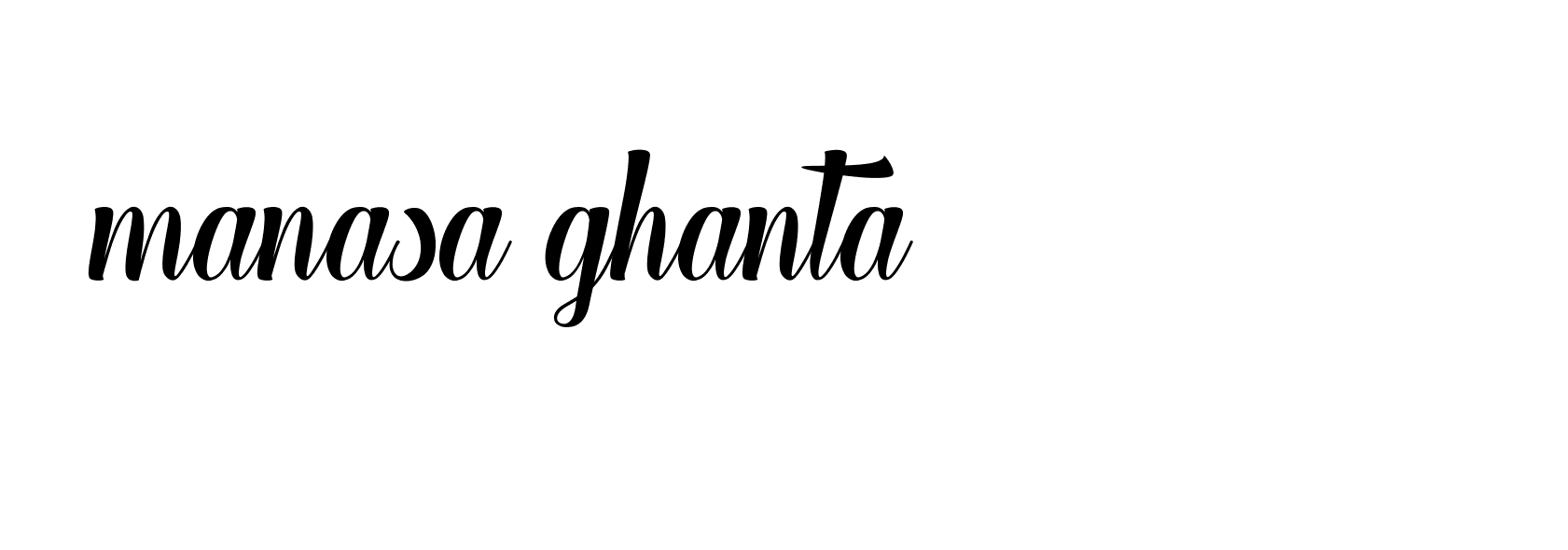 Signature of manasa-ghanta