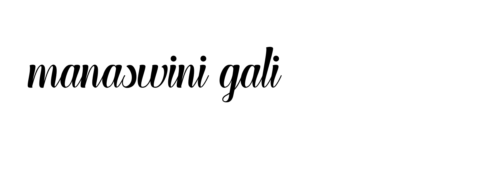 Signature of manaswini-gali