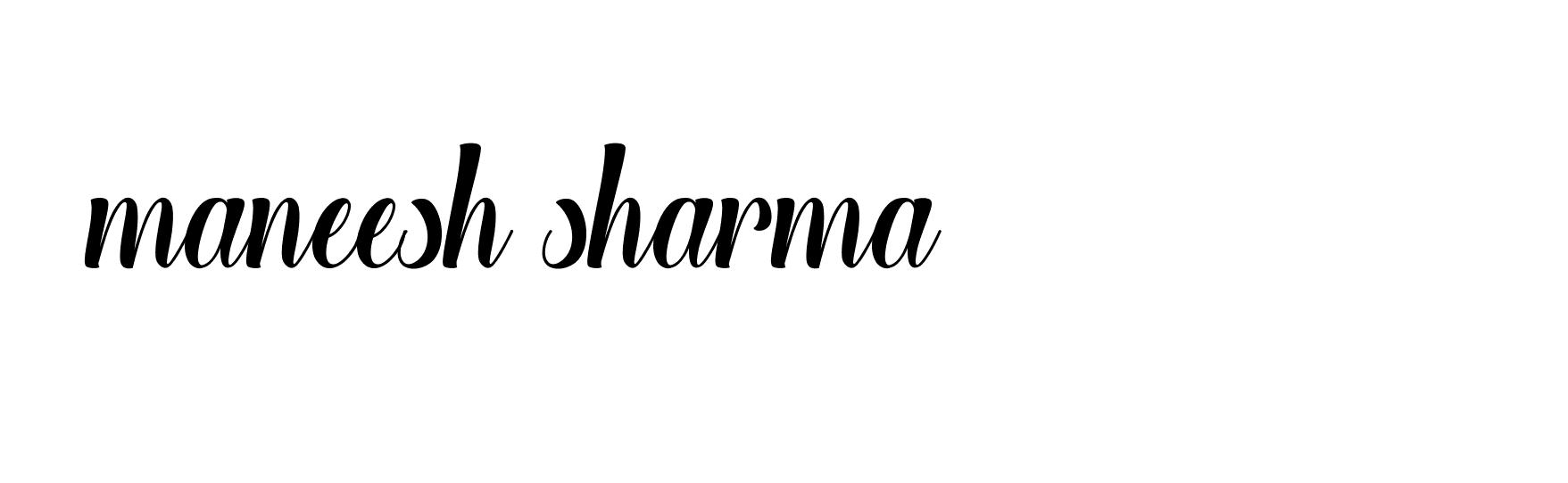 Signature of maneesh-sharma