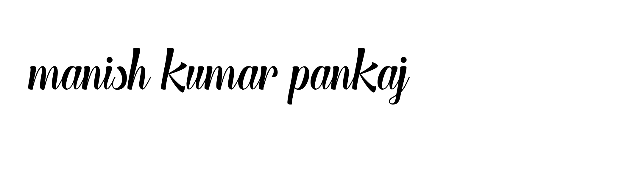 Signature of manish-kumar-pankaj