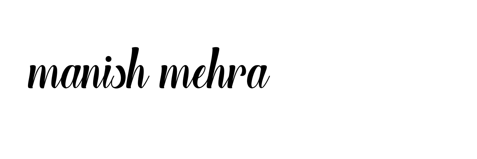 Signature of manish-mehra