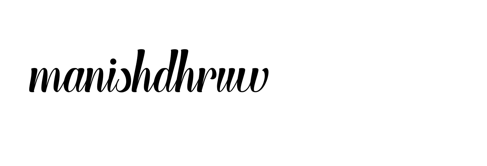 Signature of manishdhruw