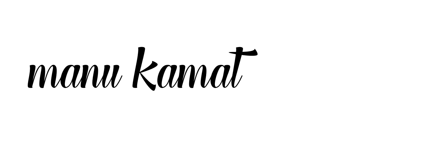 Signature of manu-kamat